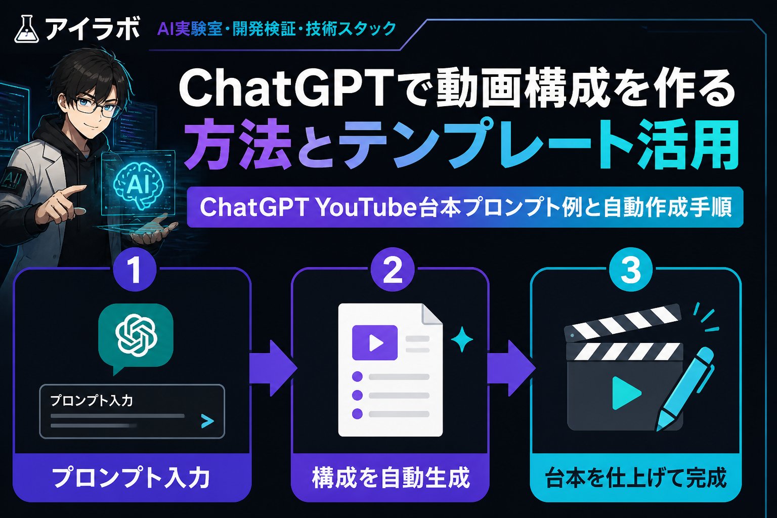 AI活用 ChatGPTで動画構成を作る方法とテンプレート活用