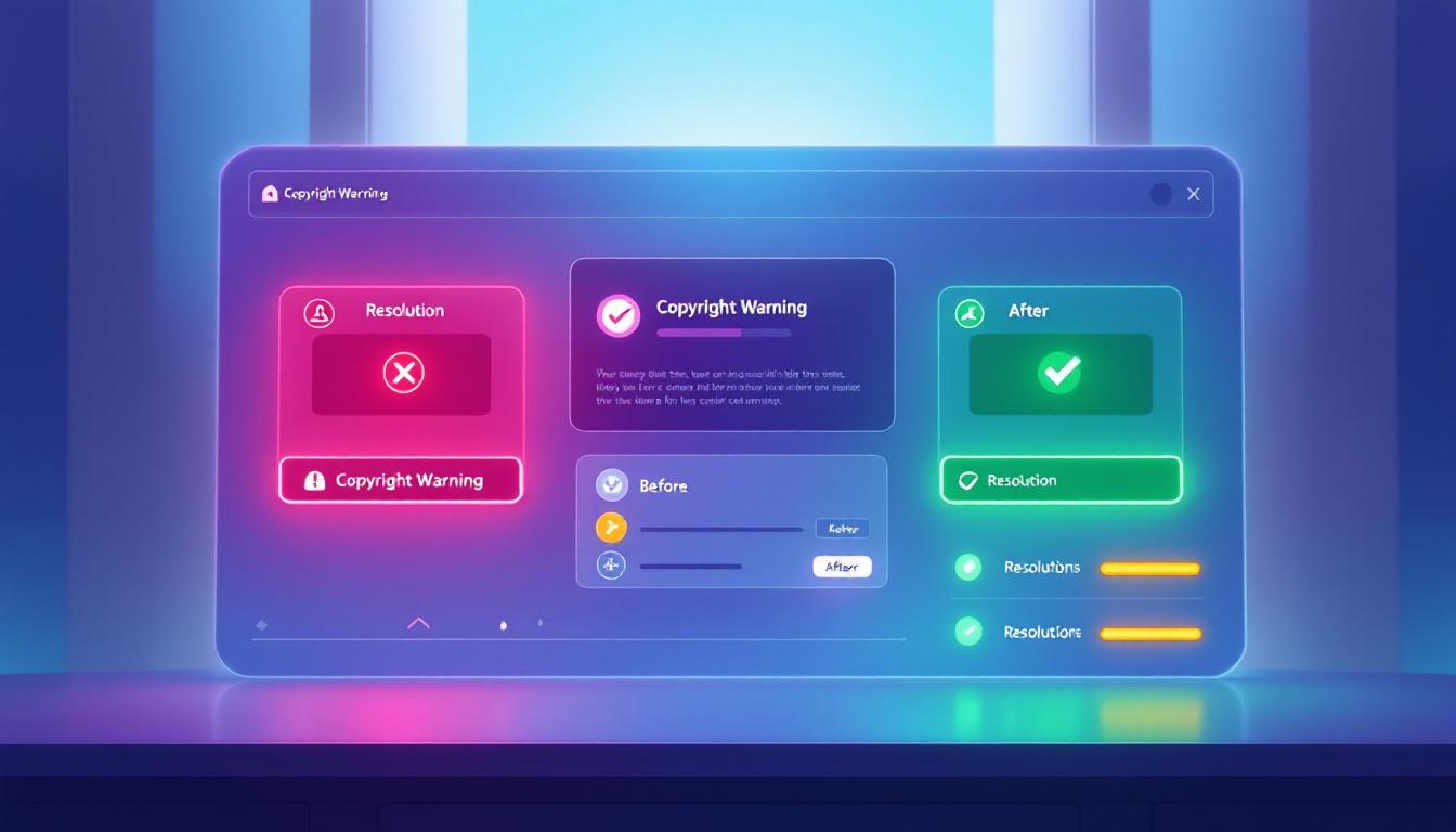 著作権警告の解除方法
