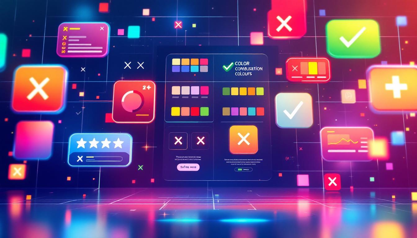 避けるべき色の組み合わせと注意点