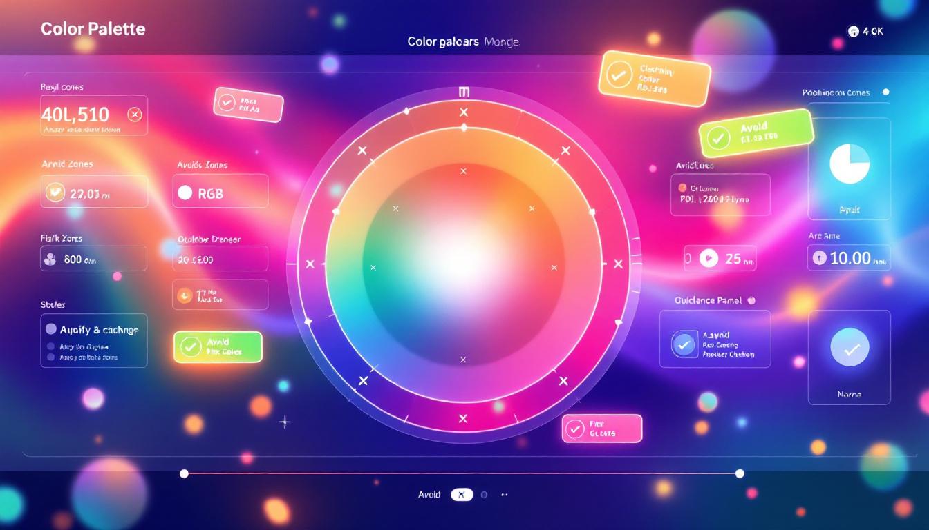 避けるべき配色パターン
