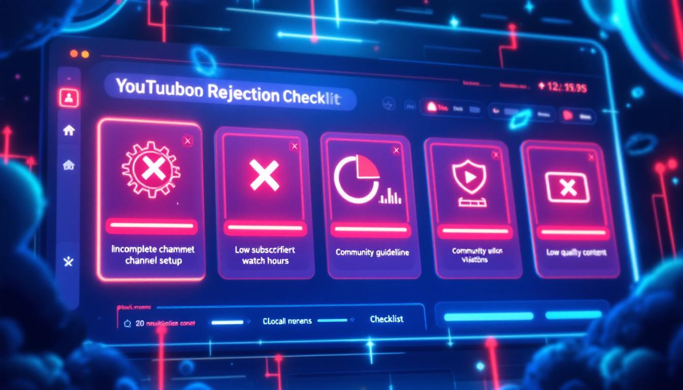 AI音声YouTubeが収益化審査で落ちる5つの理由