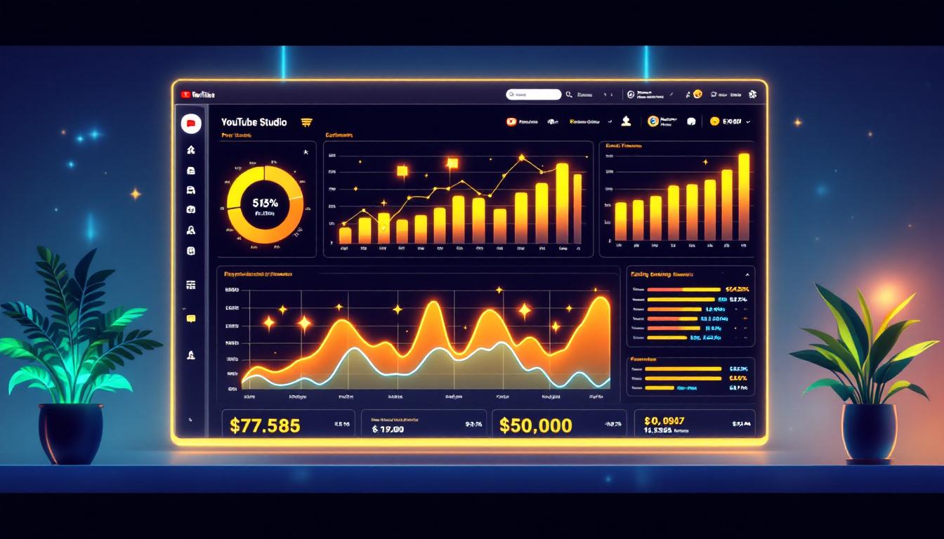 YouTube Studioでの収益確認方法