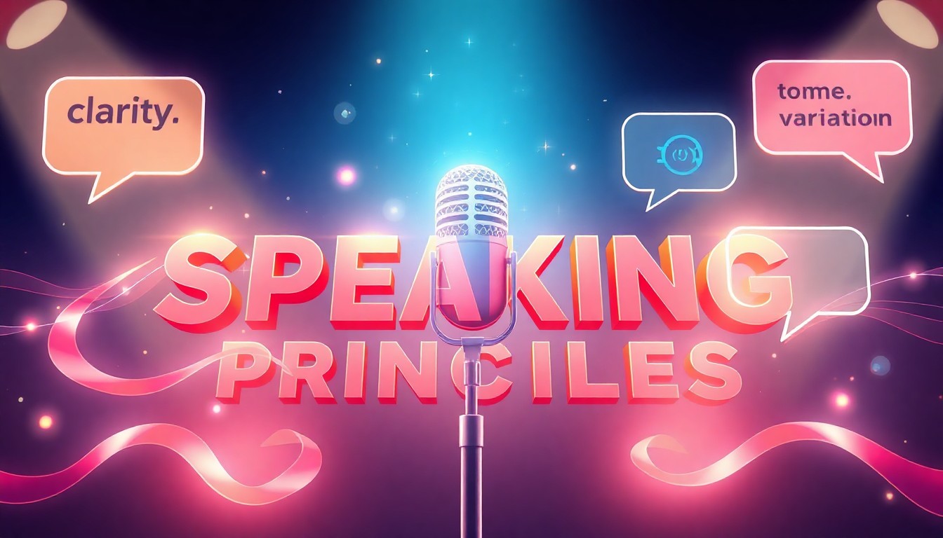 YouTube動画での効果的な喋り方の基本原則