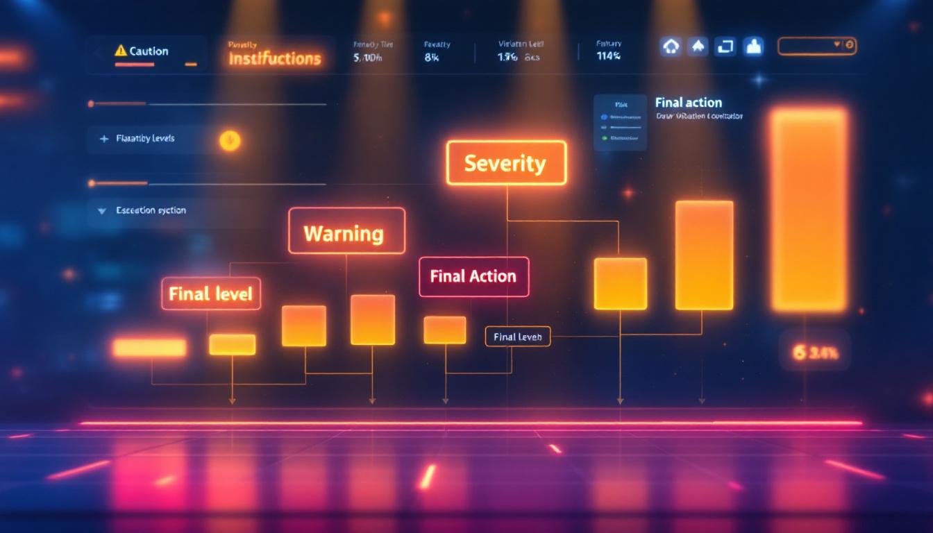 ガイドライン違反の段階的処分システム