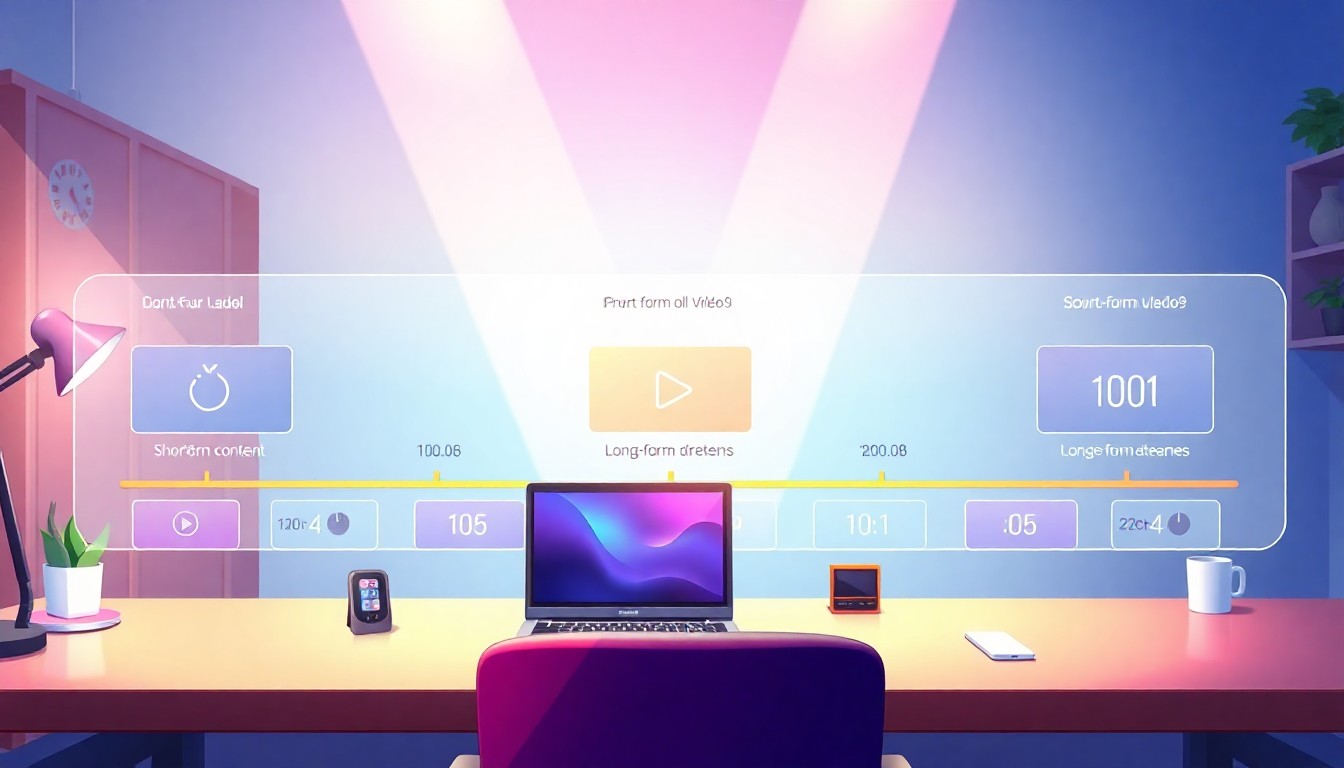 ジャンル別：最適な動画時間の目安