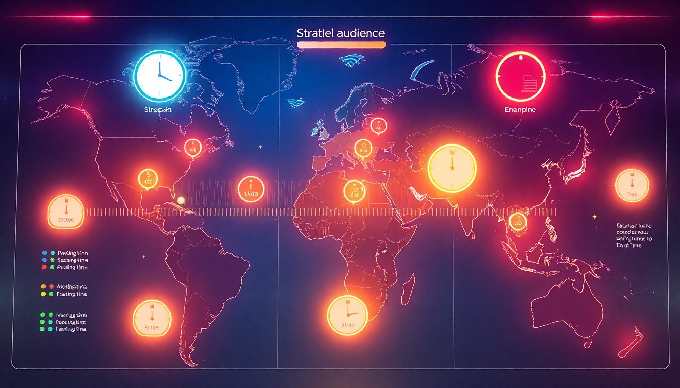 国際的な視聴者を意識した投稿時間戦略