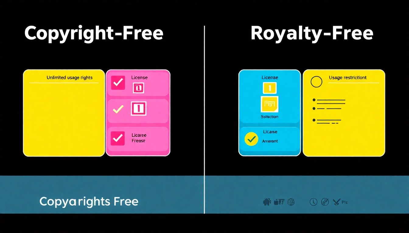 著作権フリーとロイヤリティフリーの違いを理解する