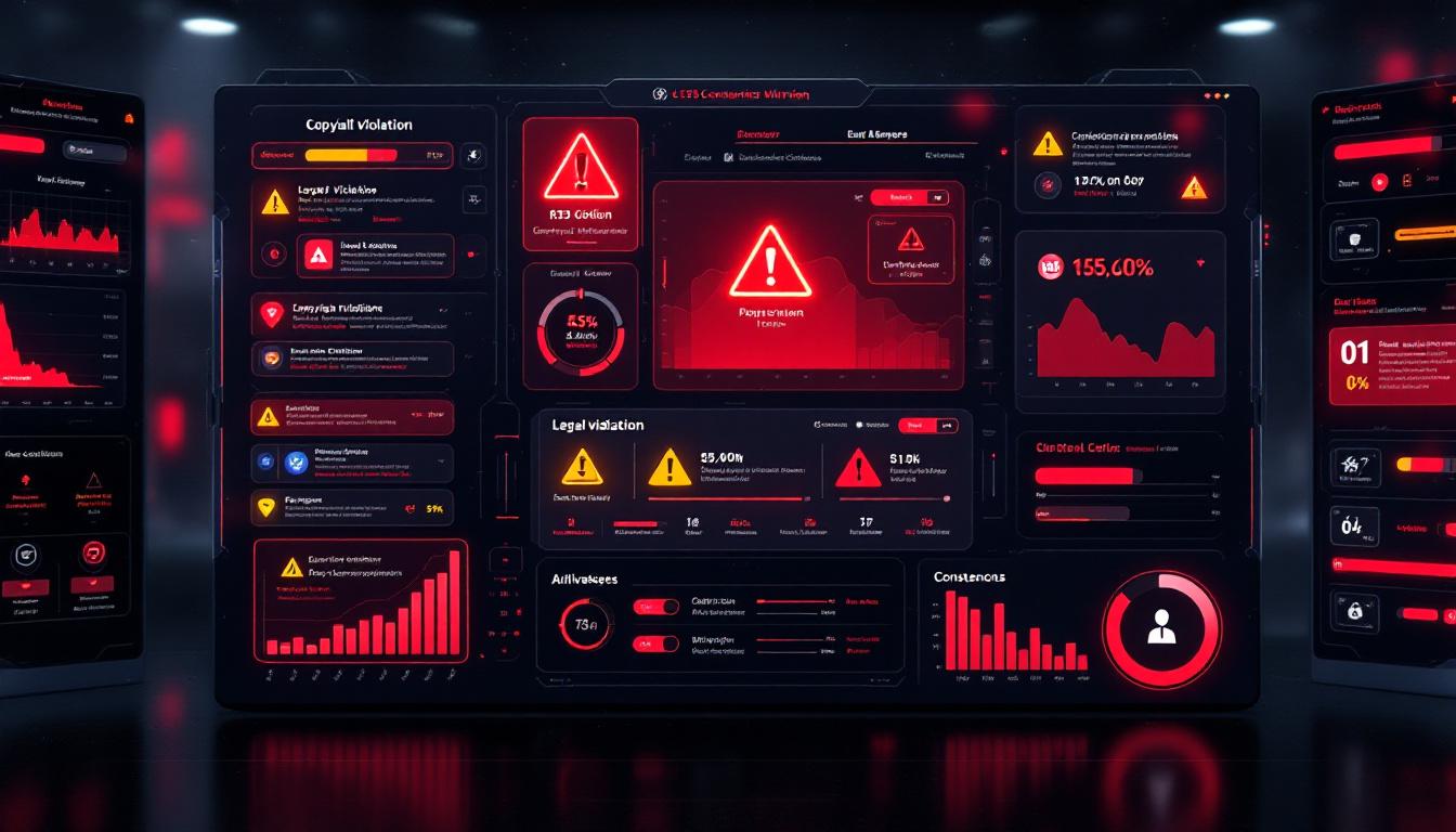 著作権警告を無視した場合の具体的なリスク