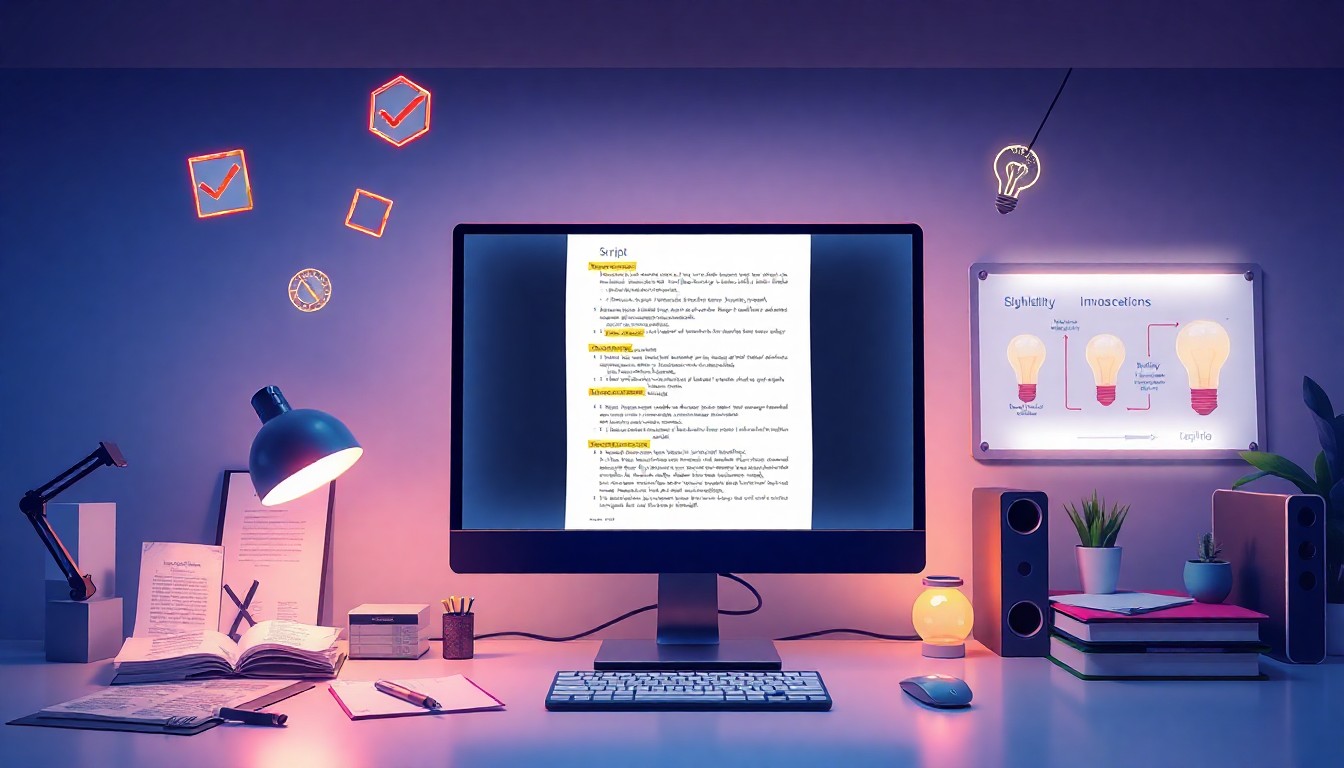 台本作成における精度向上テクニック