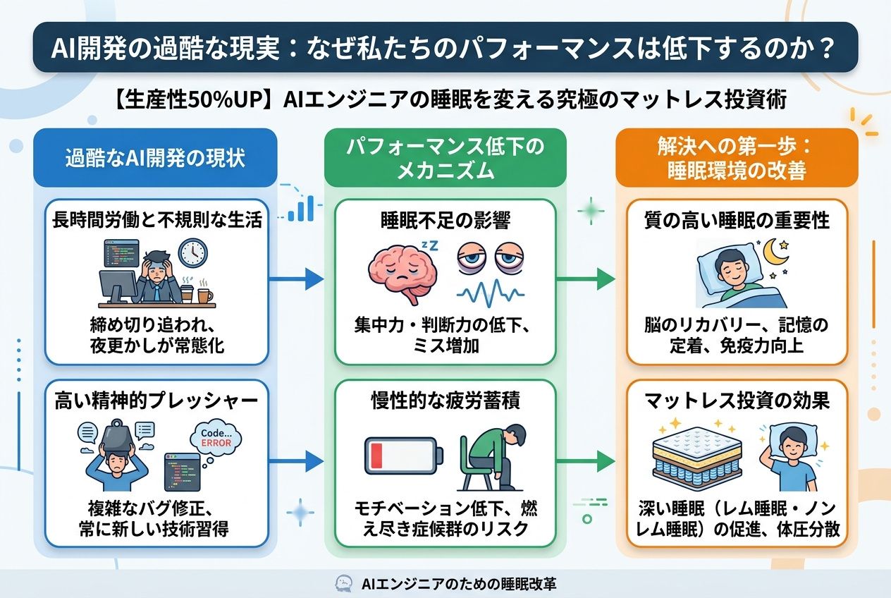 AI活用 AI開発の過酷な現実：なぜ私たちのパフォーマンスは低下するのか？