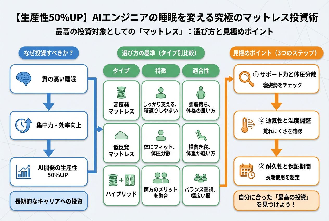 AI活用 最高の投資対象としての「マットレス」：選び方と見極めポイント