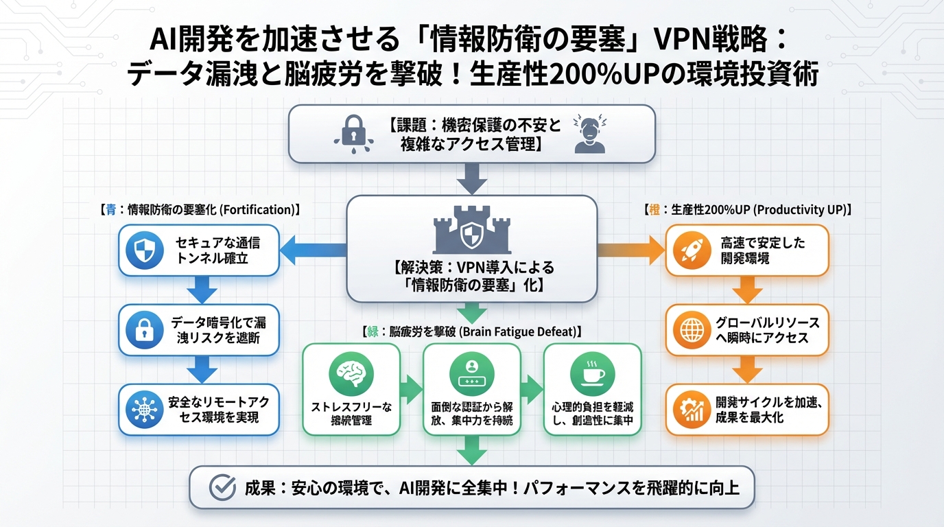 AI活用 AI開発を加速させる「情報防衛の要塞」VPN戦略