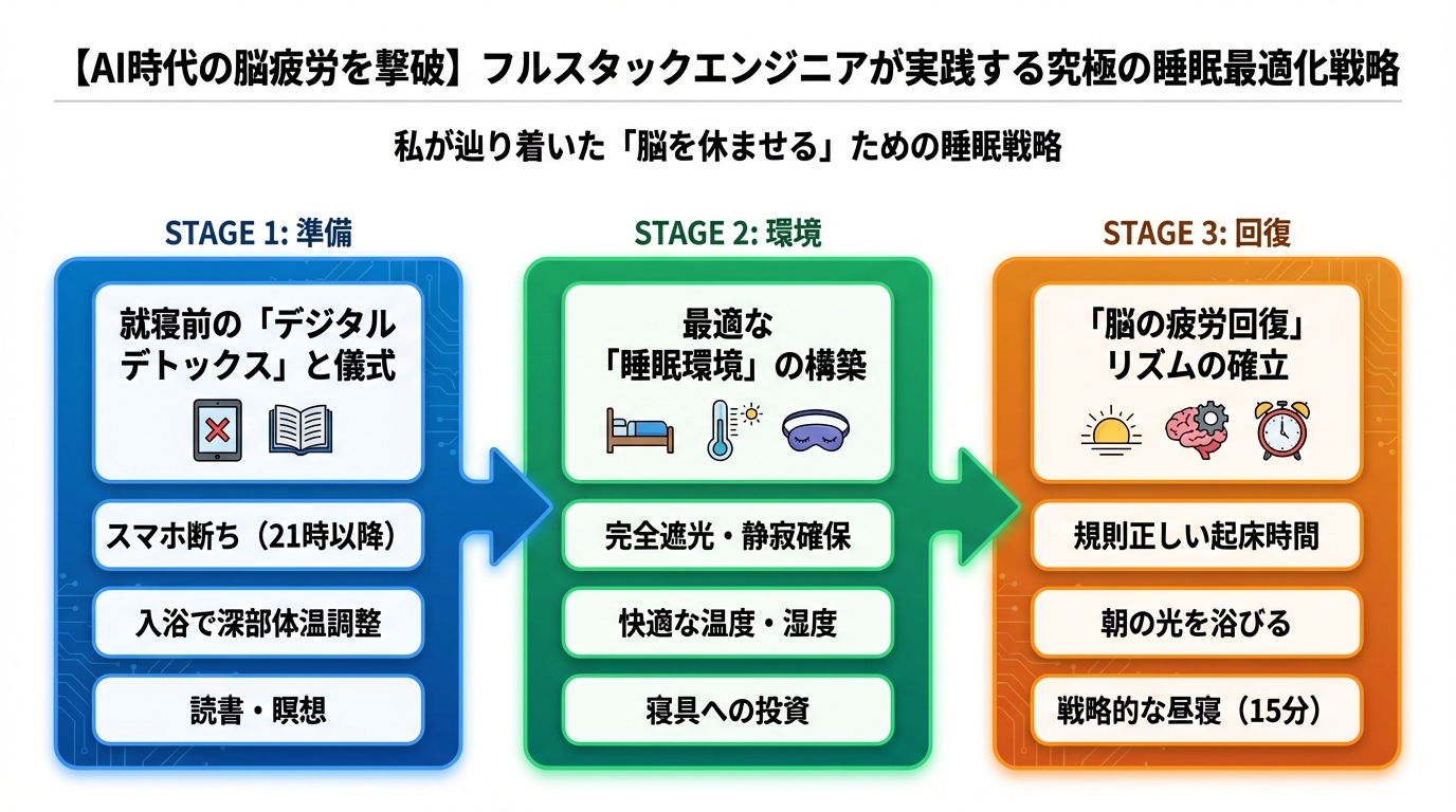 エンジニアの健康 私が辿り着いた「脳を休ませる」ための睡眠戦略