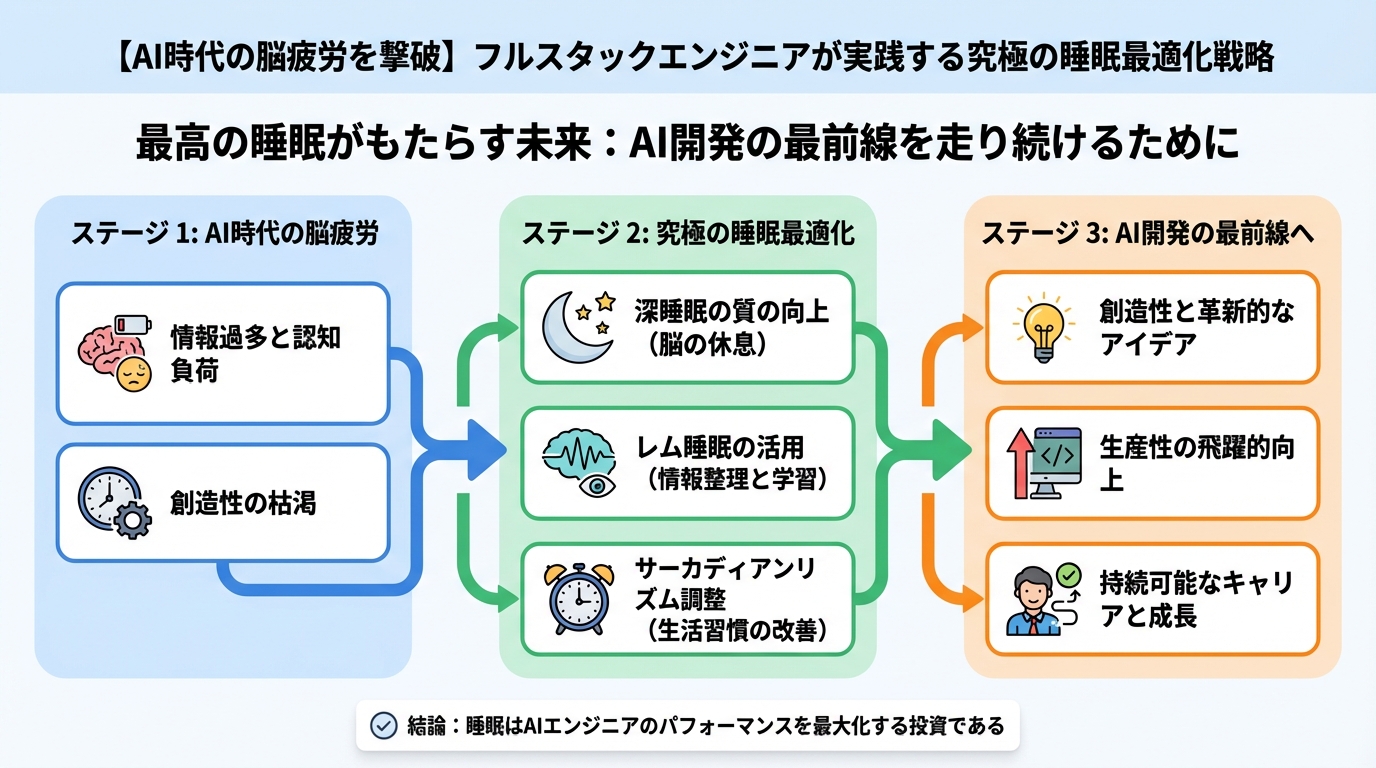 エンジニアの健康 最高の睡眠がもたらす未来：AI開発の最前線を走り続けるために