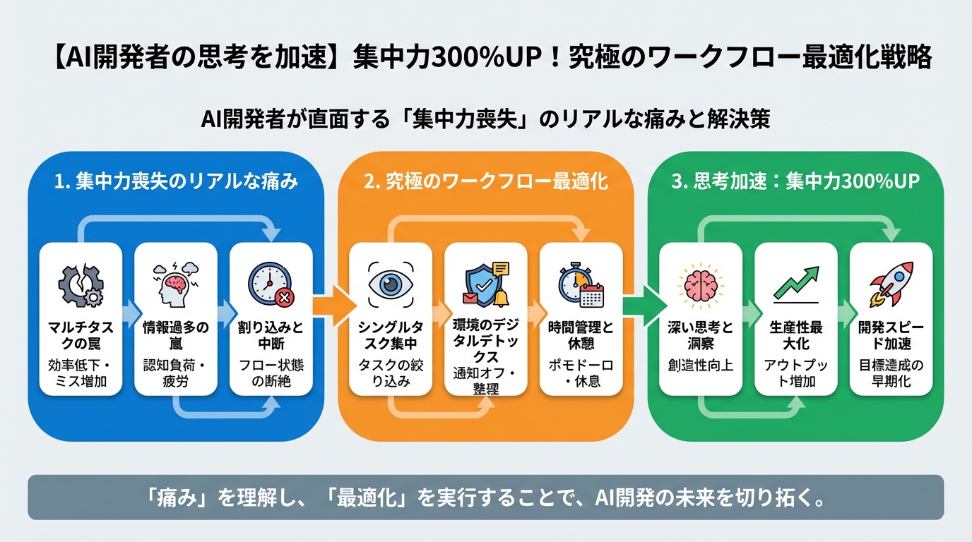 開発ツール AI開発者が直面する「集中力喪失」のリアルな痛み