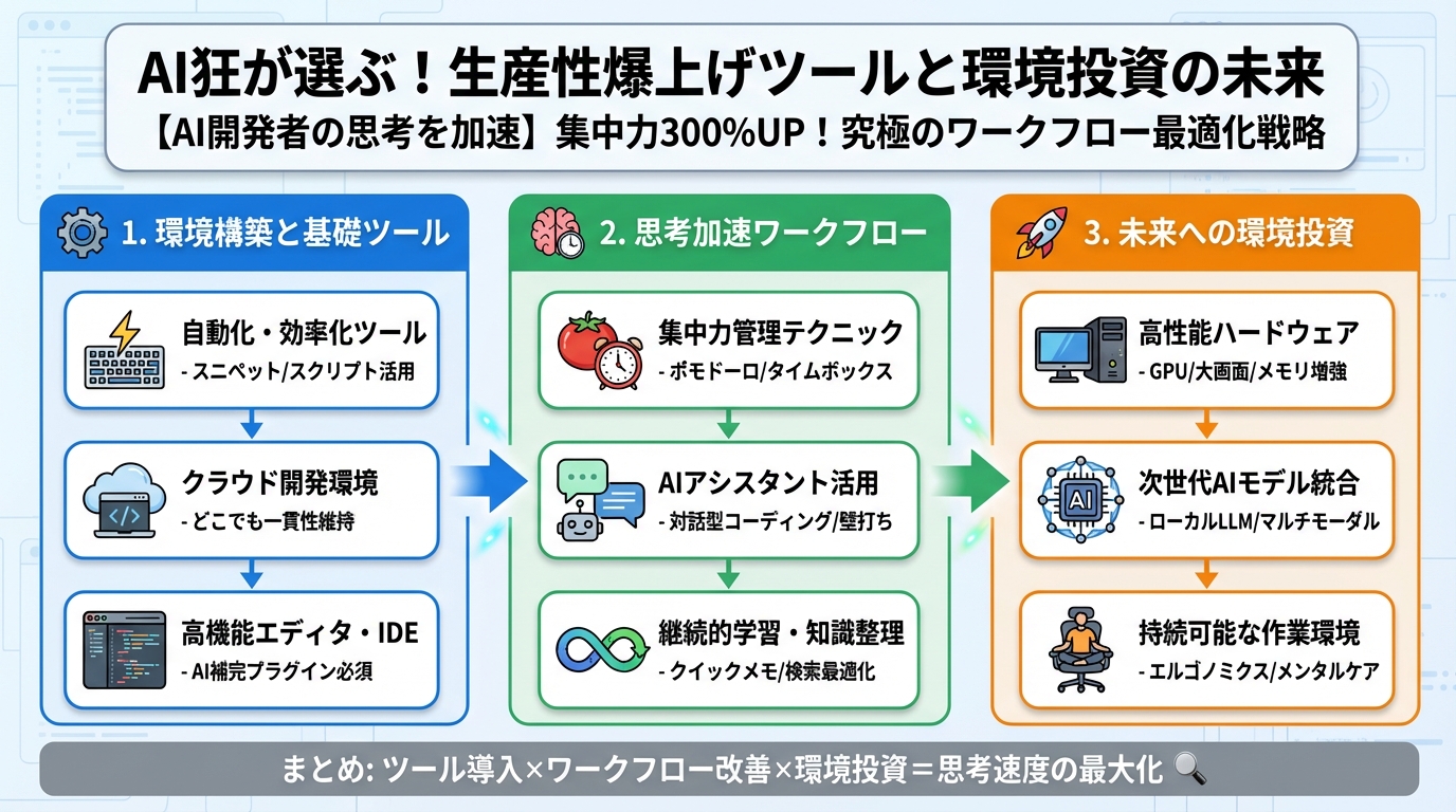 開発ツール AI狂が選ぶ！生産性爆上げツールと環境投資の未来
