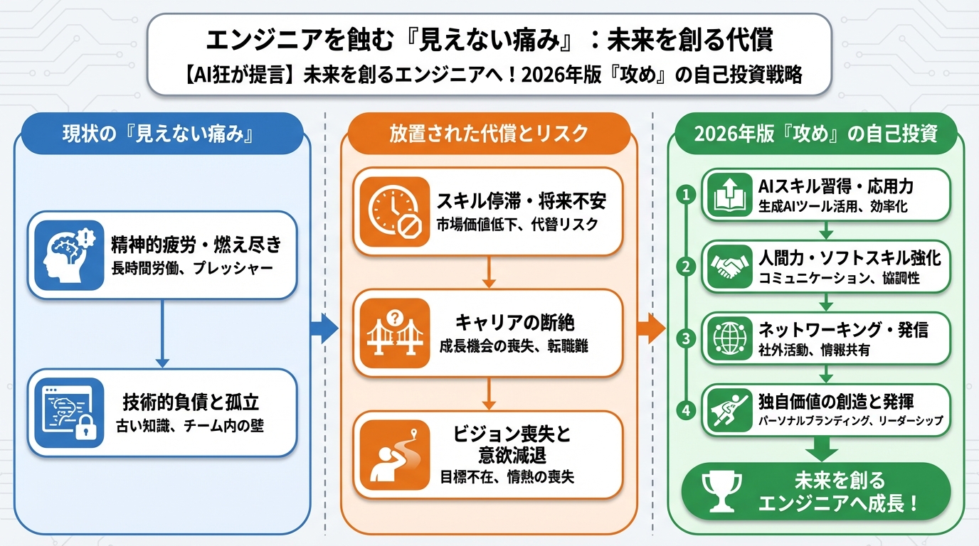 AI活用 エンジニアを蝕む「見えない痛み」：未来を創る代償
