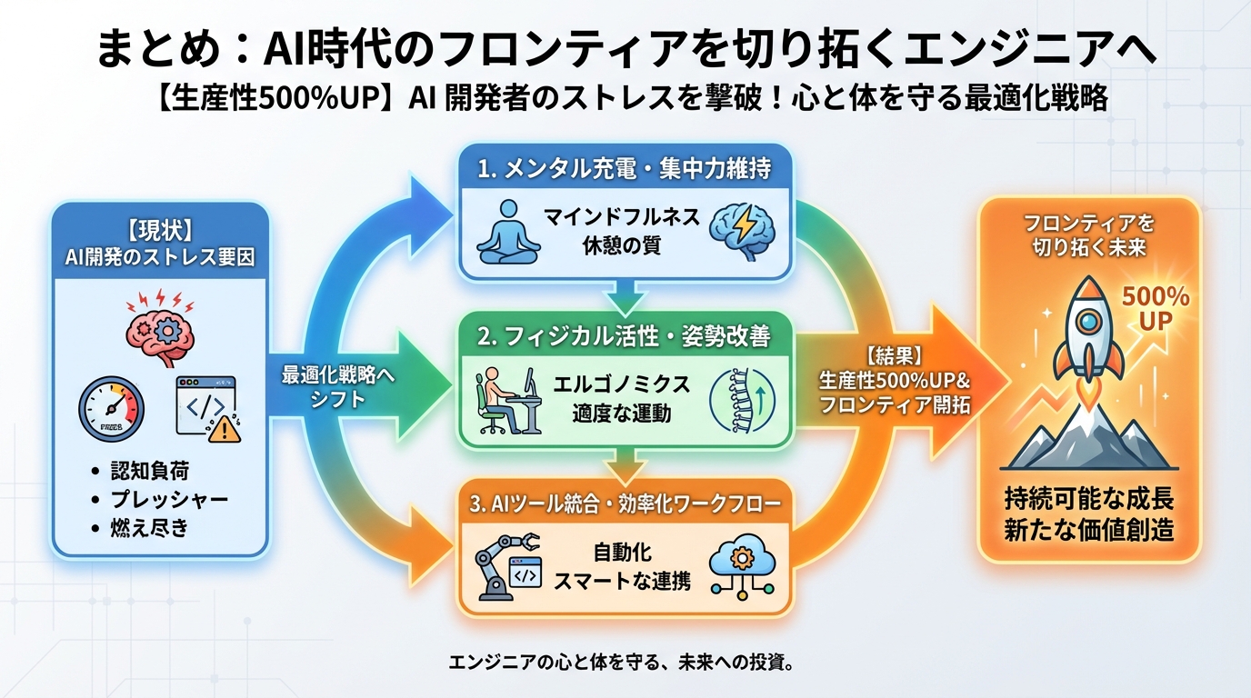 エンジニアの健康 まとめ：AI時代のフロンティアを切り拓くエンジニアへ