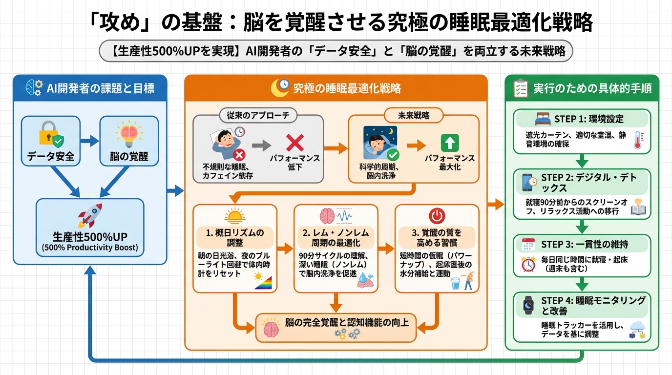 開発ツール 「攻め」の基盤:脳を覚醒させる究極の睡眠最適化戦略