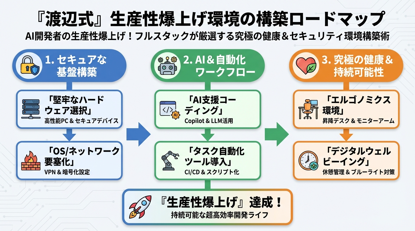 プログラミング 『渡辺式』生産性爆上げ環境の構築ロードマップ