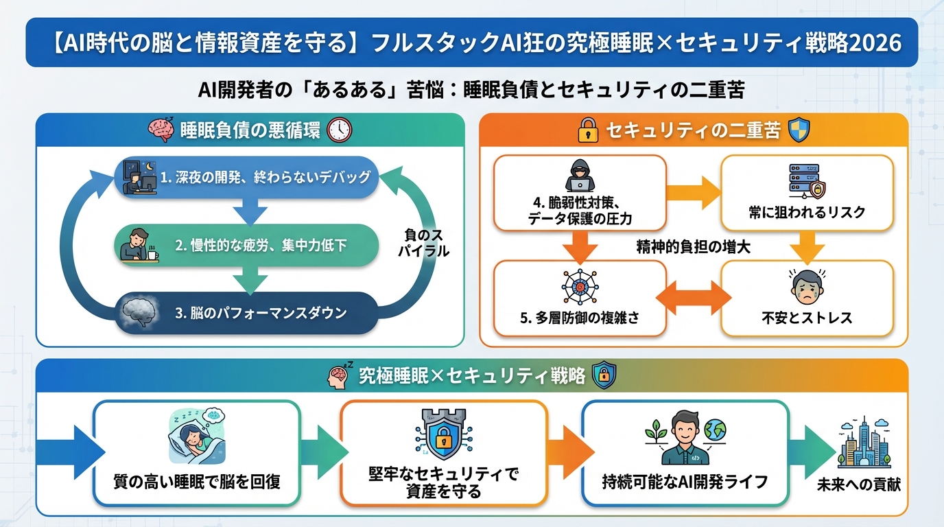 プログラミング AI開発者の「あるある」苦悩:睡眠負債とセキュリティの二重苦