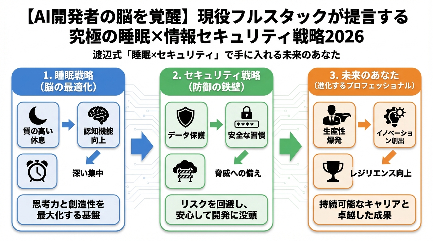 開発ツール 渡辺式「睡眠×セキュリティ」で手に入れる未来のあなた