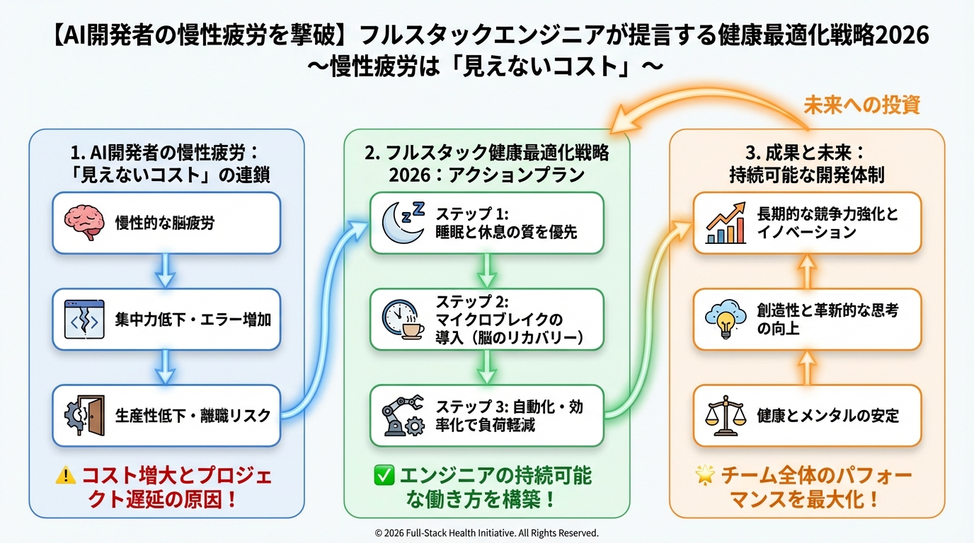 エンジニアの健康 AI開発者の慢性疲労は「見えないコスト」である