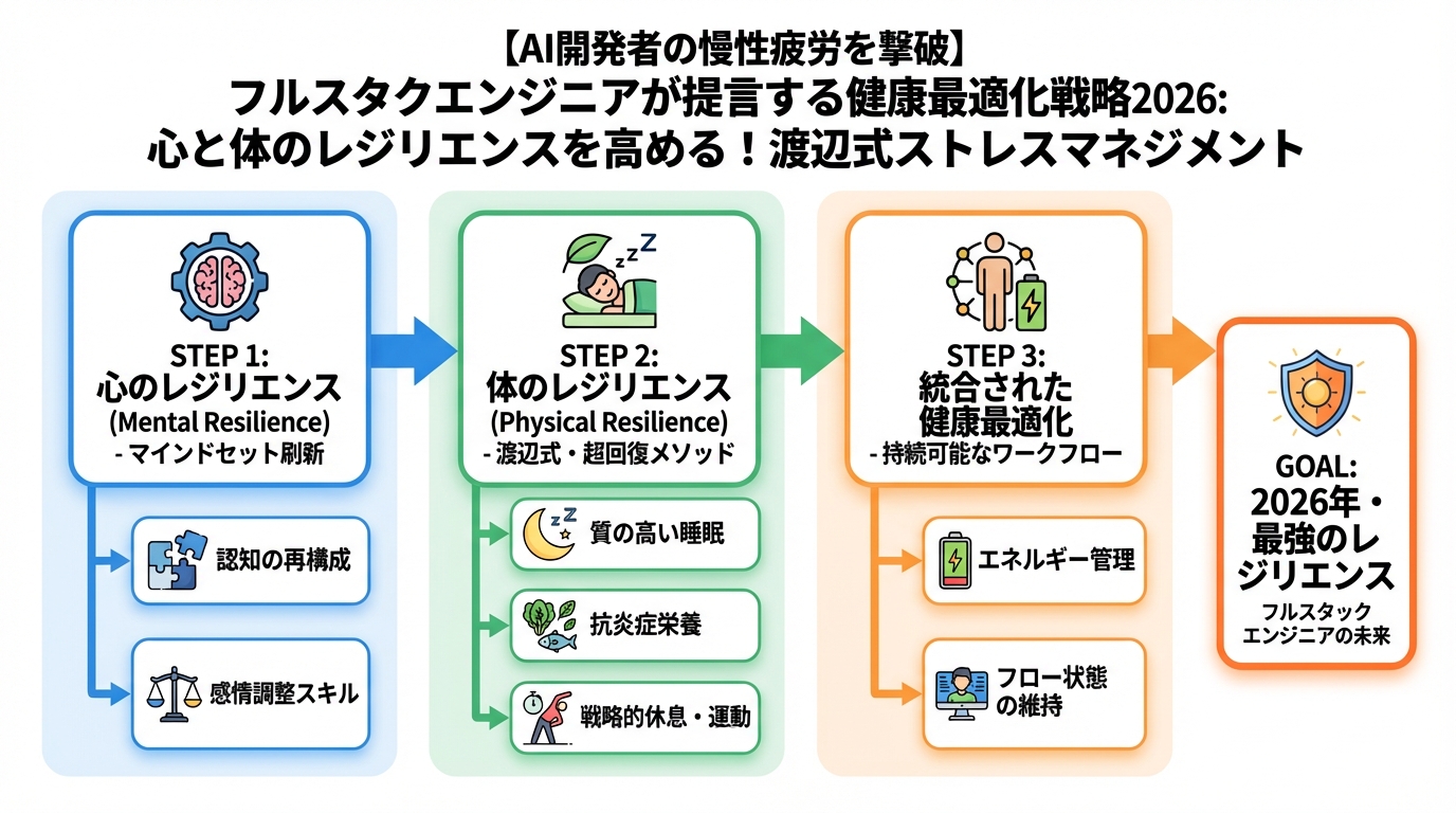 エンジニアの健康 心と体のレジリエンスを高める！渡辺式ストレスマネジメント