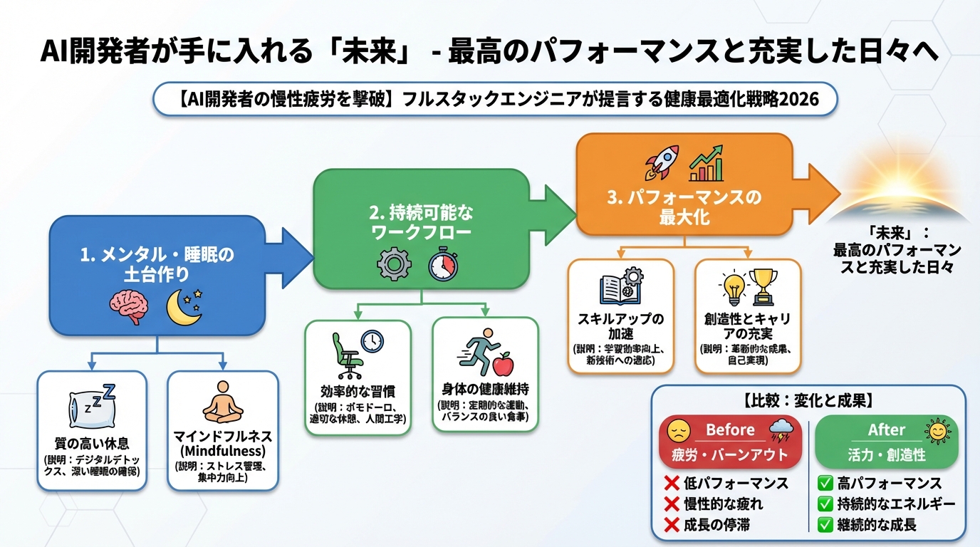 エンジニアの健康 AI開発者が手に入れる「未来」- 最高のパフォーマンスと充実した日々へ