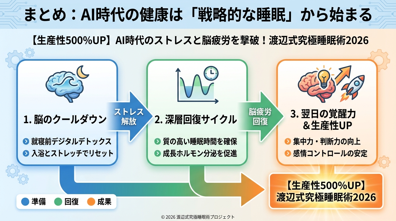 エンジニアの健康 まとめ:AI時代の健康は「戦略的な睡眠」から始まる