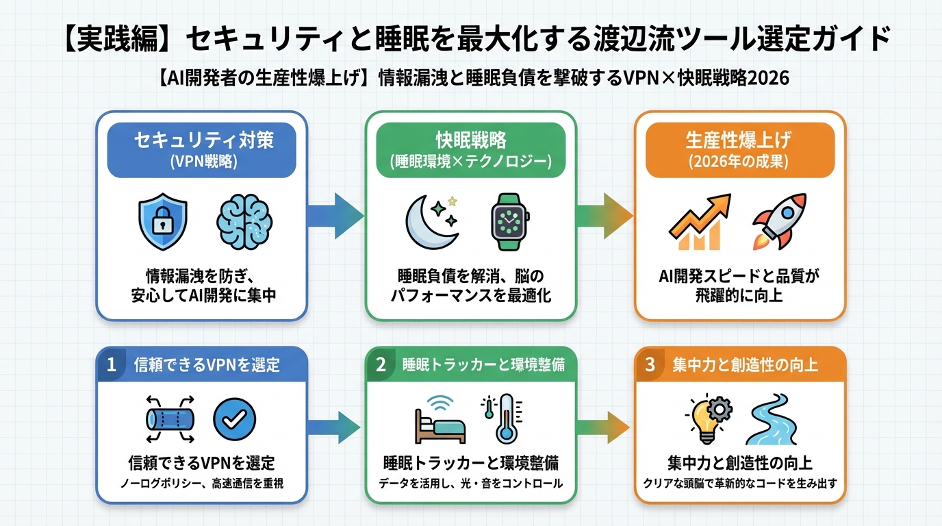 開発ツール 【実践編】セキュリティと睡眠を最大化する渡辺流ツール選定ガイド