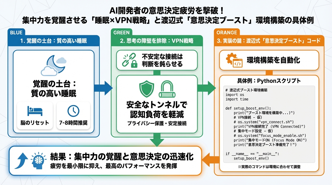 AI活用 渡辺式「意思決定ブースト」環境構築の具体例とコード