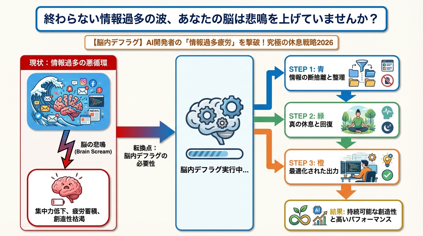 エンジニアの健康 終わらない情報過多の波、あなたの脳は悲鳴を上げていませんか?