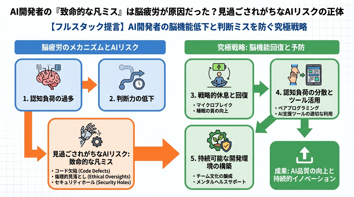 AI活用 AI開発者の『致命的な凡ミス』は脳疲労が原因だった？見過ごされがちなAIリスクの正体