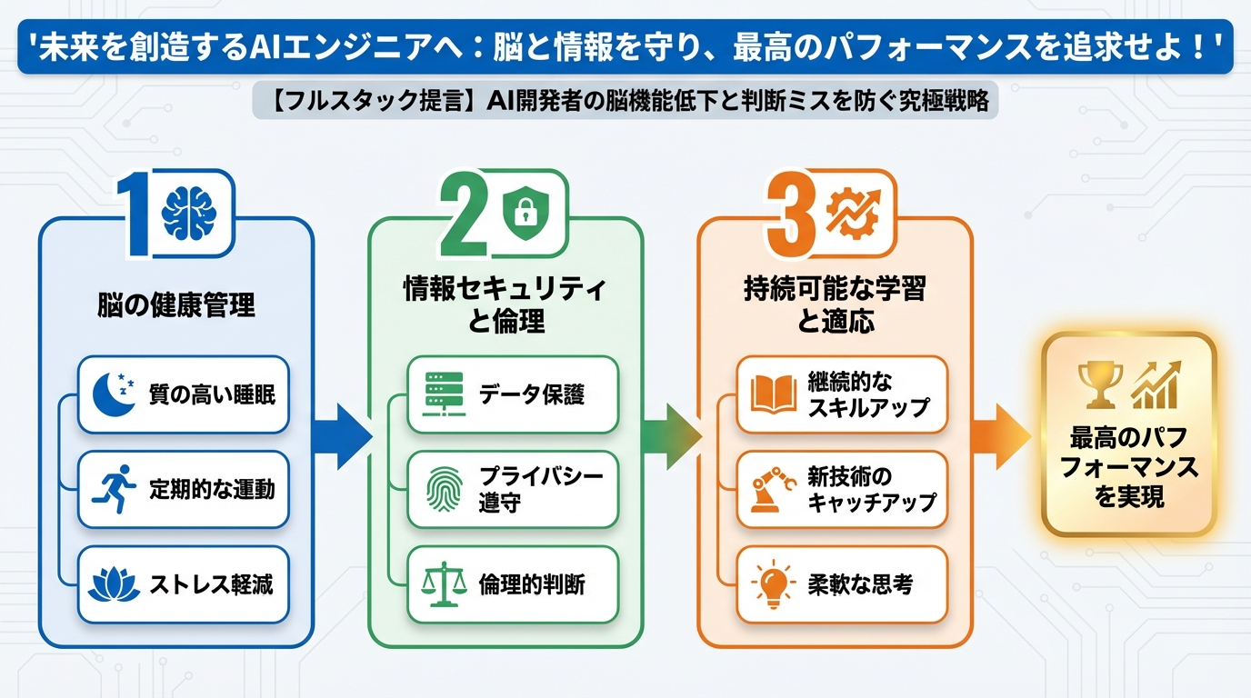 AI活用 未来を創造するAIエンジニアへ：脳と情報を守り、最高のパフォーマンスを追求せよ！