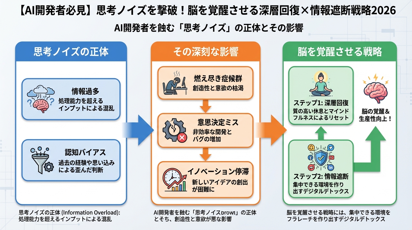 プログラミング AI開発者を蝕む「思考ノイズ」の正体とその影響