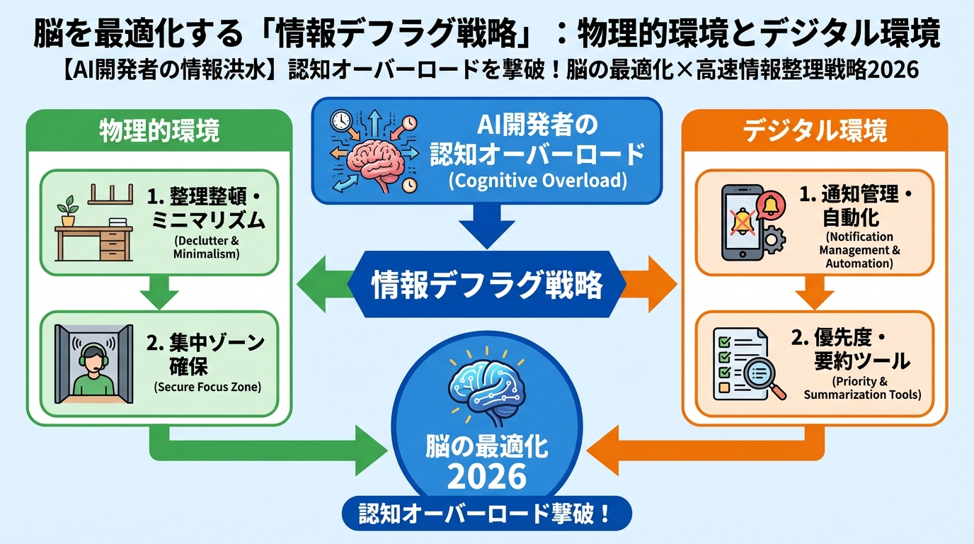 プログラミング 脳を最適化する「情報デフラグ戦略」:物理的環境とデジタル環境