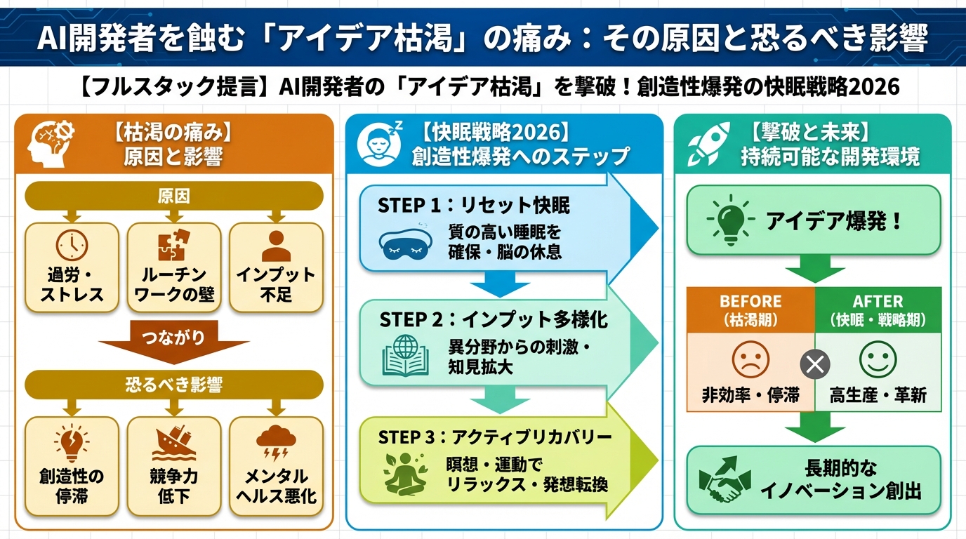 AI活用 AI開発者を蝕む「アイデア枯渇」の痛み：その原因と恐るべき影響