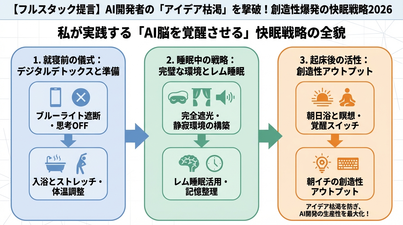 AI活用 私が実践する「AI脳を覚醒させる」快眠戦略の全貌