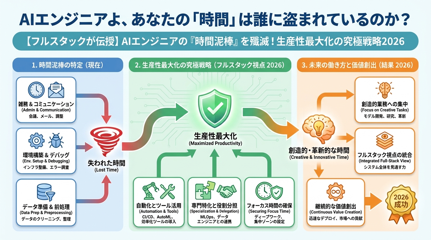 AI活用 AIエンジニアよ、あなたの「時間」は誰に盗まれているのか？