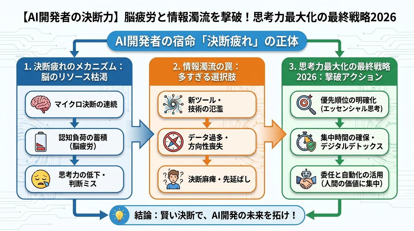 開発ツール AI開発者の宿命「決断疲れ」の正体