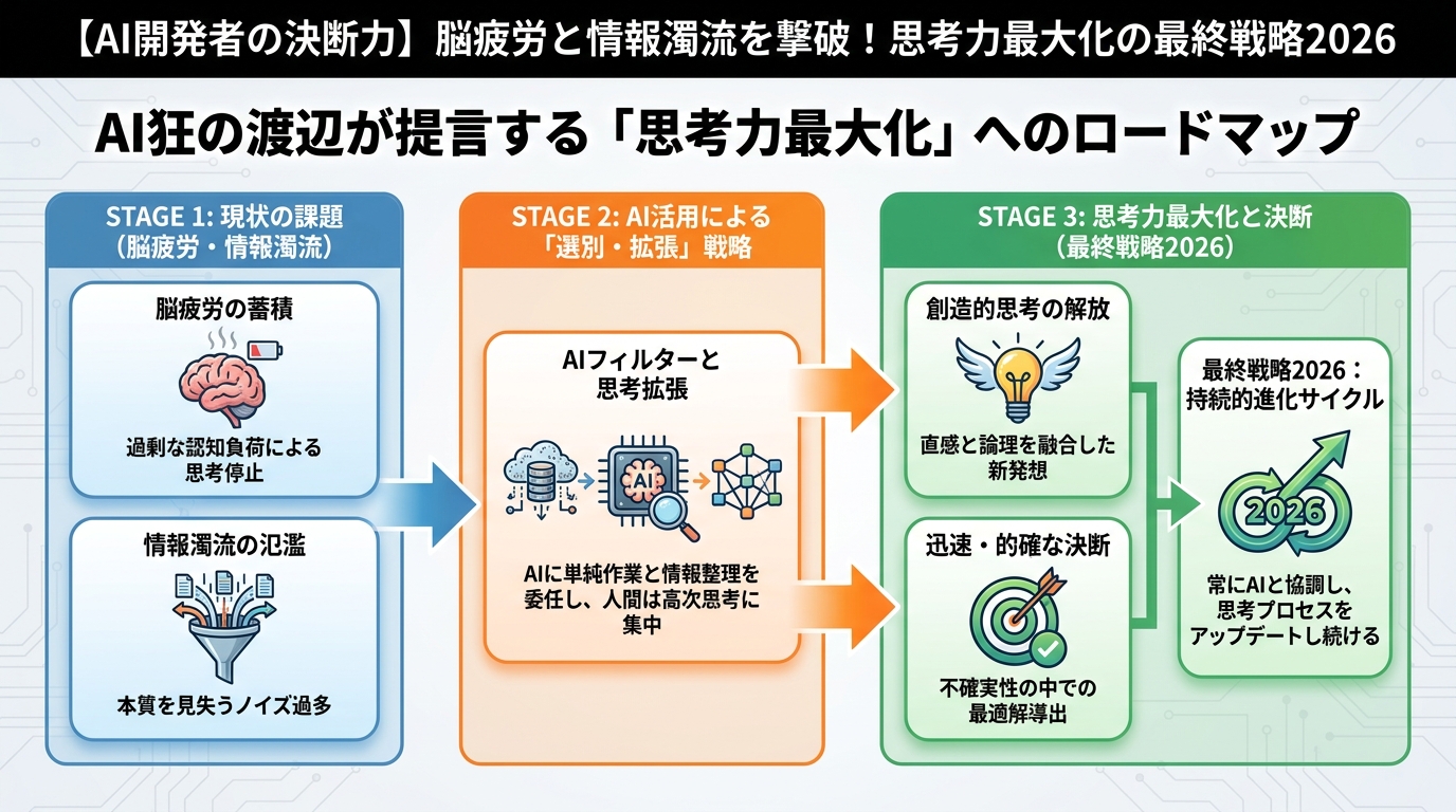 開発ツール AI狂の渡辺が提言する「思考力最大化」へのロードマップ