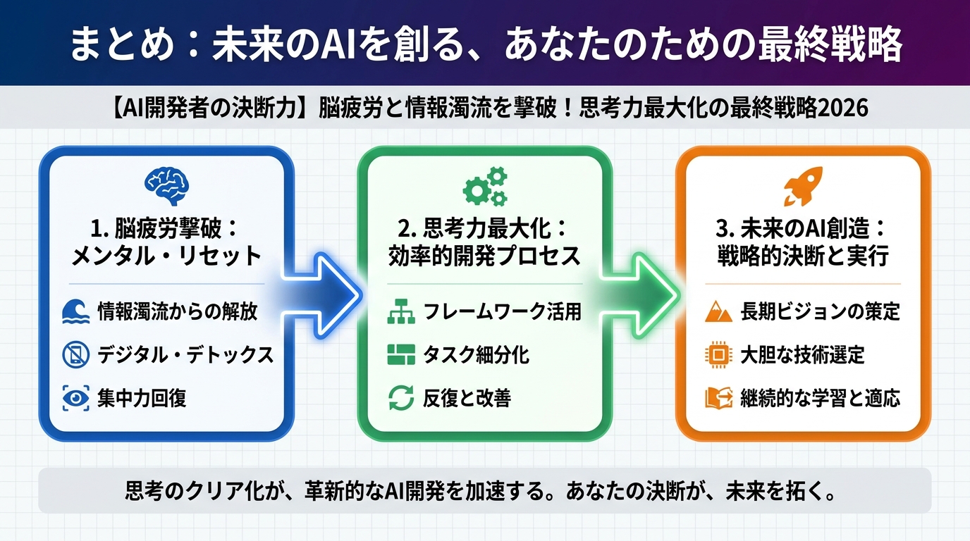 開発ツール まとめ：未来のAIを創る、あなたのための最終戦略