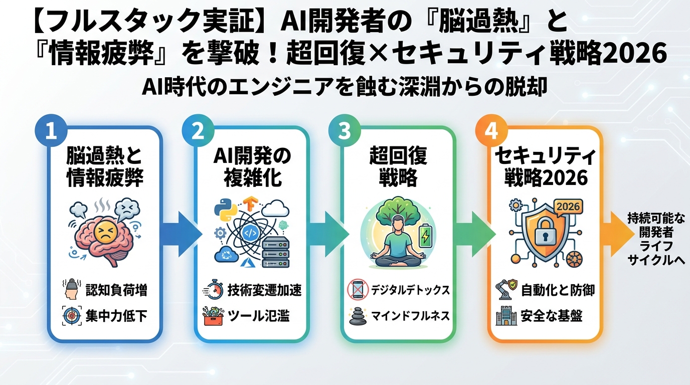 エンジニアの健康 AI時代のエンジニアを蝕む『脳過熱』と『情報疲弊』の深淵