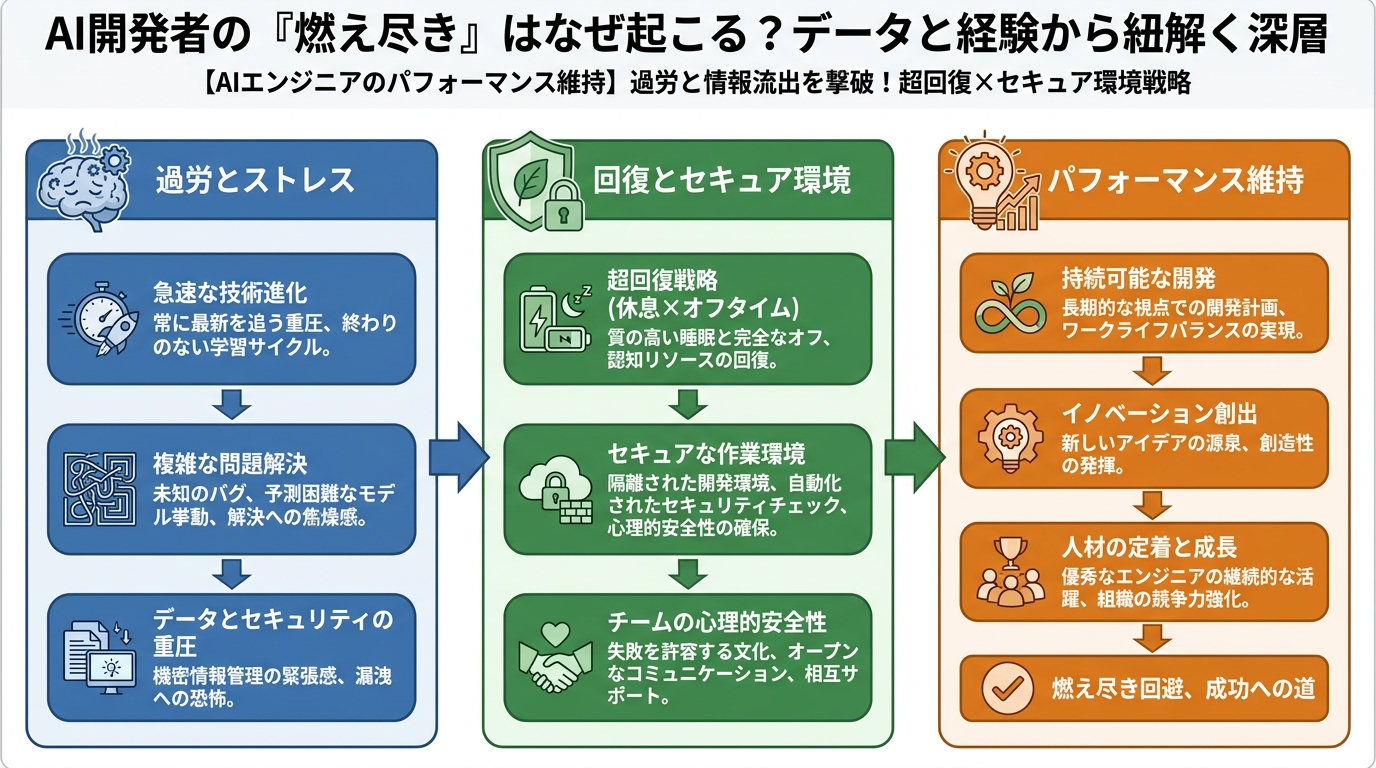 AI活用 AI開発者の『燃え尽き』はなぜ起こる？データと経験から紐解く深層