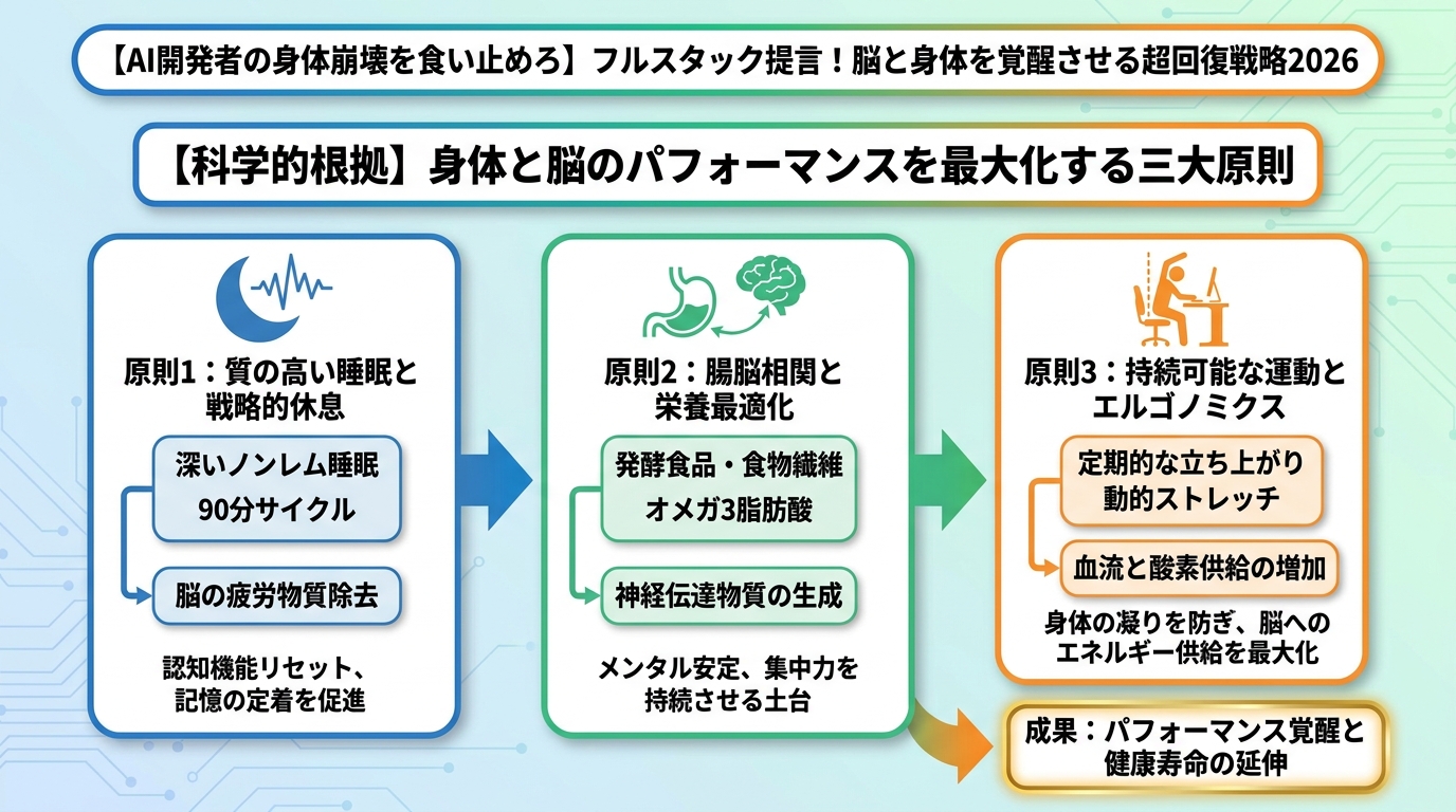 開発ツール 【科学的根拠】身体と脳のパフォーマンスを最大化する三大原則