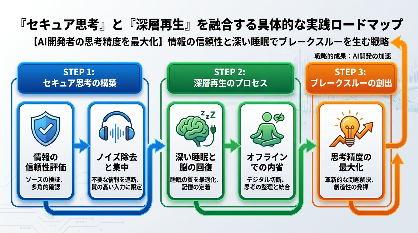 AI活用 『セキュア思考』と『深層再生』を融合する具体的な実践ロードマップ