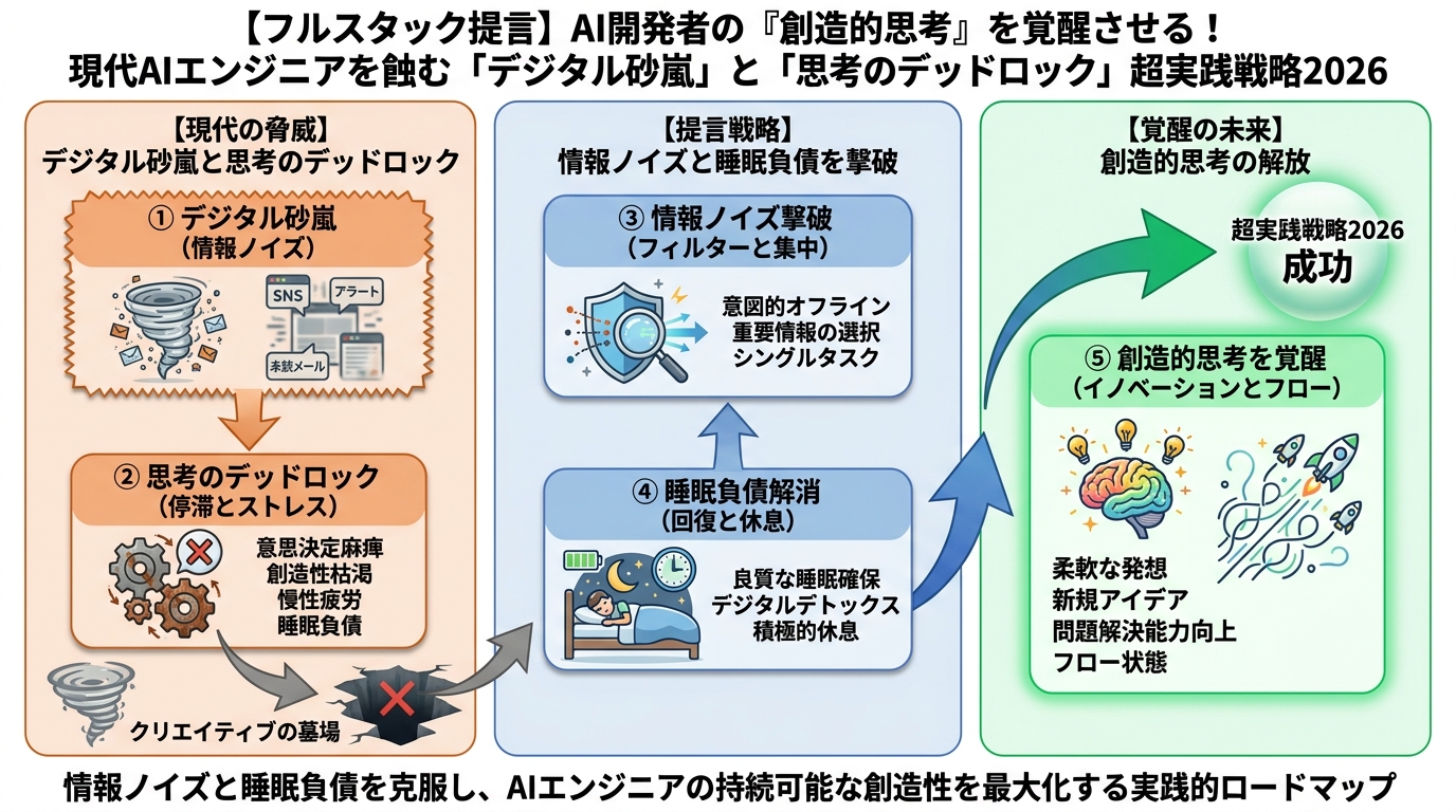 AI活用 現代AIエンジニアを蝕む「デジタル砂嵐」と「思考のデッドロック」