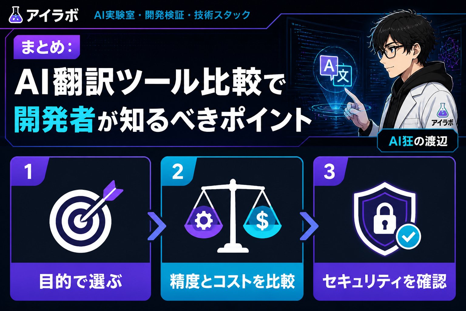 AI活用 まとめ：AI翻訳ツール比較で開発者が知るべきポイント