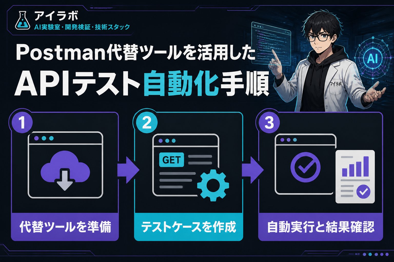 開発ツール Postman代替ツールを活用したAPIテスト自動化手順